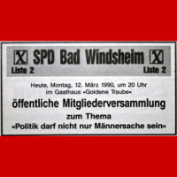 Anzeige SPD